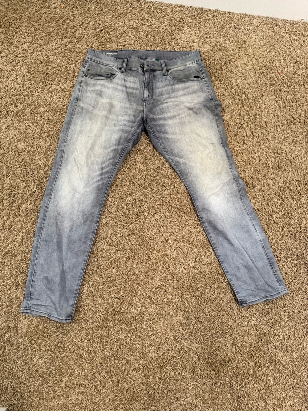 G-Star Slim Straight Light Gray Washed Jeans